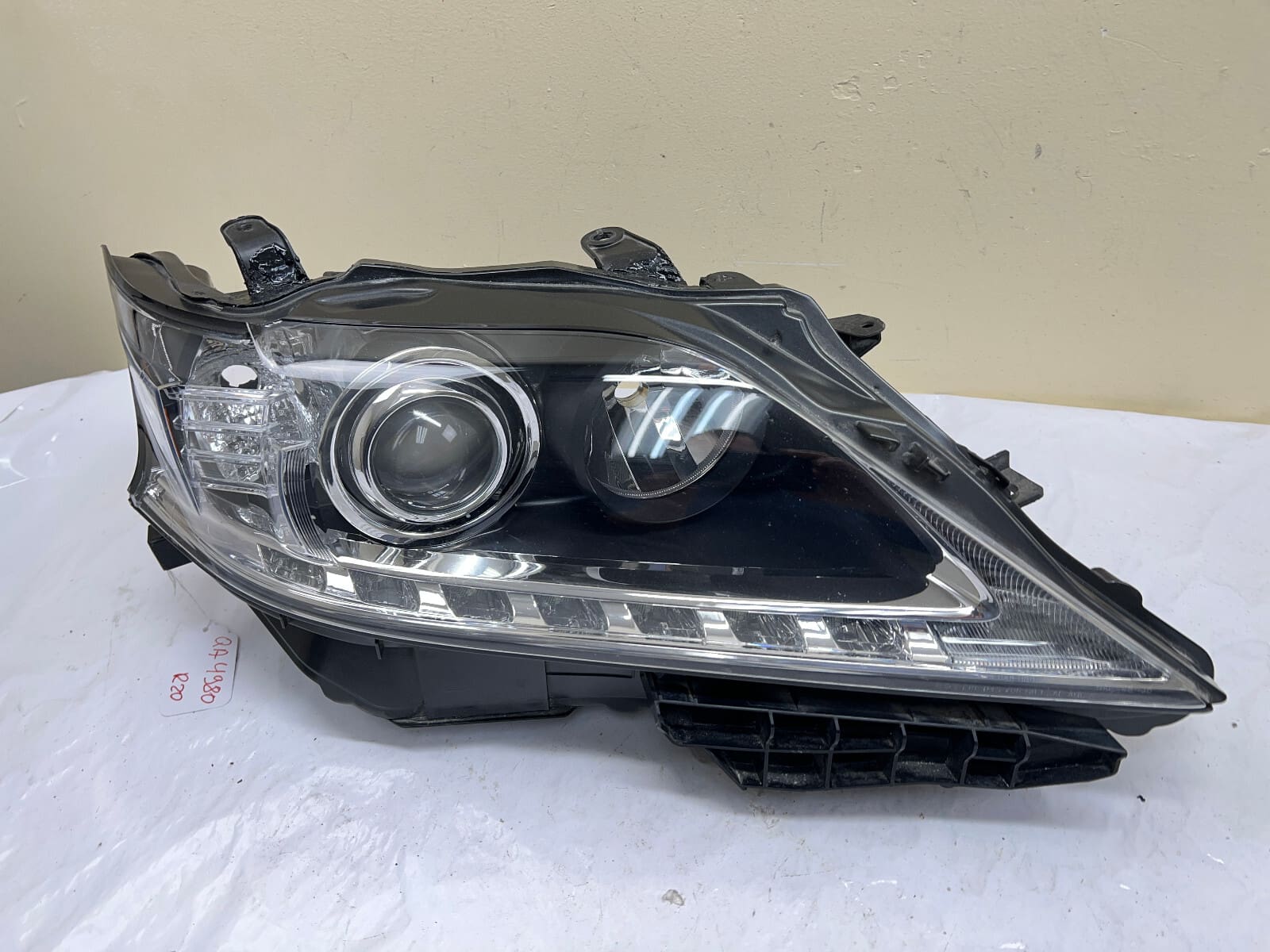 2013 2014 2015 LEXUS RX RX350 RX450h XENON HID FRONT RIGHT OEM HEADLIGHT DAMAGED - Image 2
