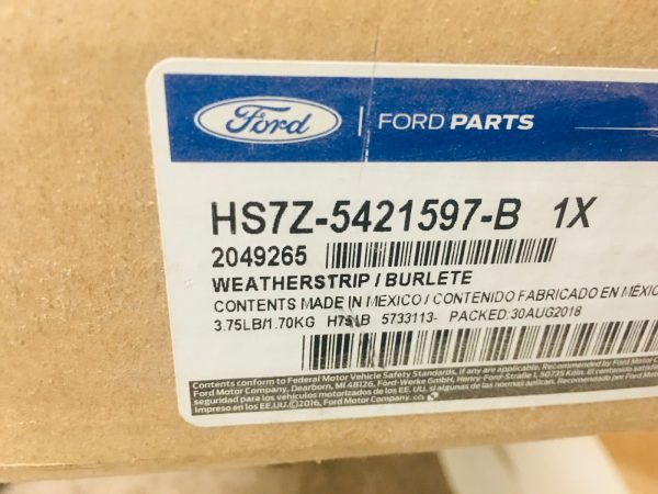 HS7Z5421597B 2017 2018 2019 2020 FORD FUSION FRONT LEFT UPPER WINDOW CHANNEL RUN - Image 12
