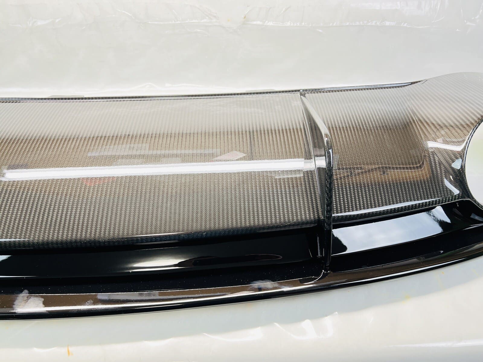 2015 2016 2017 2018 AUDI RS7 REAR BUMPER OEM VALANCE SPOILER PANEL CARBON FIBER - Image 3