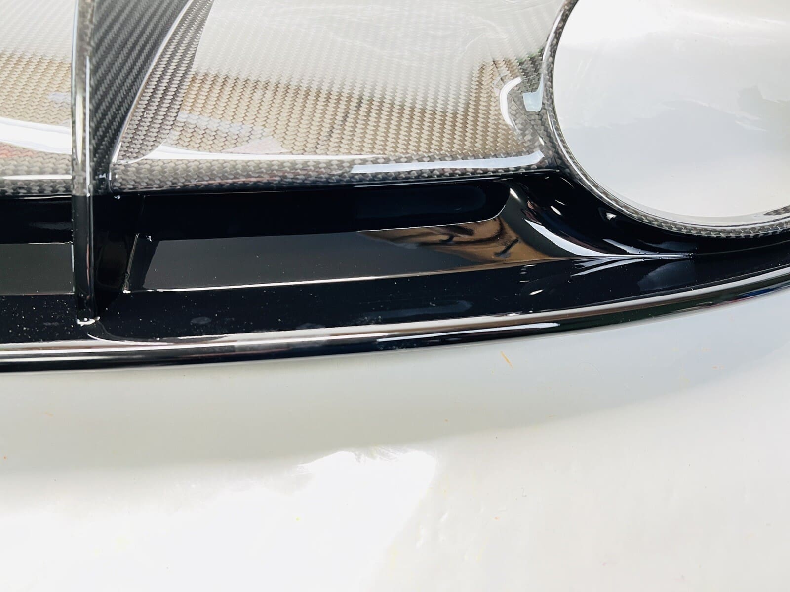 2015 2016 2017 2018 AUDI RS7 REAR BUMPER OEM VALANCE SPOILER PANEL CARBON FIBER - Image 9