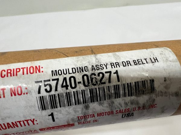 75740-06271  2018-2021 2022 2023 toyota camry rear left door belt molding oem - Image 11