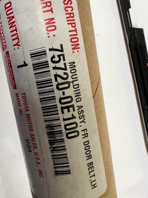 75720-0e100 2020-2022 2023 toyota highlander front left door belt molding oem - Image 15