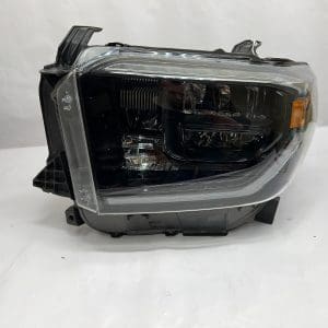 2018 2019 2020 2021 toyota tundra led black bezel front left oem headlight