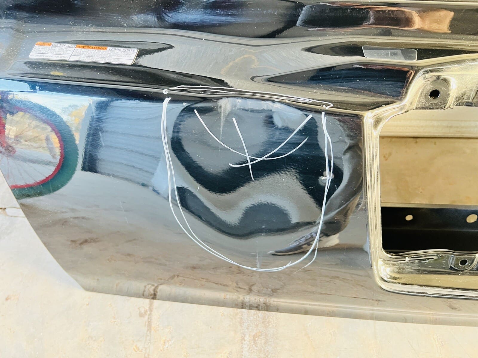 LEXUS LX570 REAR GATE SHELL OEM 2008 2009 2010 2011 2012 2013 2014 2015 TAILGATE - Image 7