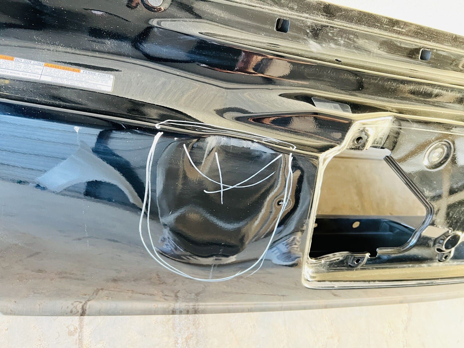 LEXUS LX570 REAR GATE SHELL OEM 2008 2009 2010 2011 2012 2013 2014 2015 TAILGATE - Image 8
