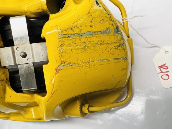 991351429 Porsche 911 991 GT3 Front Oem Brake Caliper And Brake Pads Yellow PCCB - Image 3