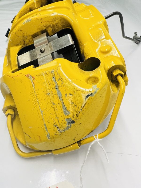 991351429 Porsche 911 991 GT3 Front Oem Brake Caliper And Brake Pads Yellow PCCB - Image 5