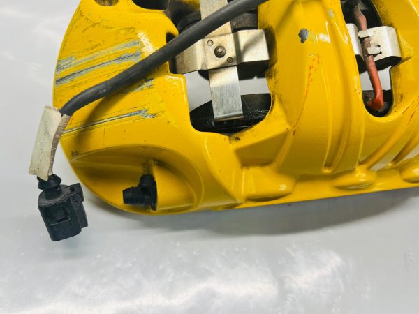 991351429 Porsche 911 991 GT3 Front Oem Brake Caliper And Brake Pads Yellow PCCB - Image 8