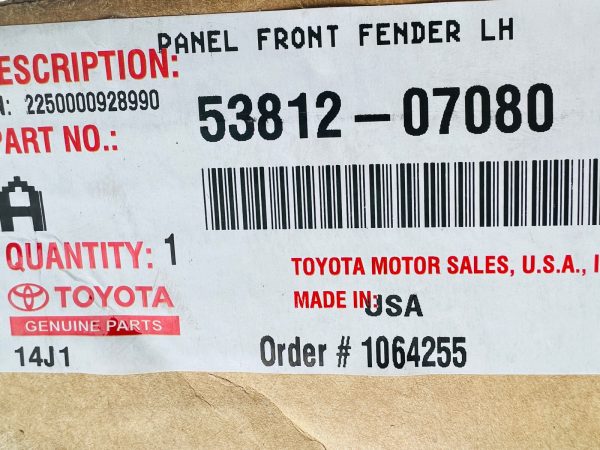 ⭐️ 2013 2014 2015 2016 2017 2018 TOYOTA AVALON FRONT LEFT OEM FENDER GENUINE NEW - Image 13