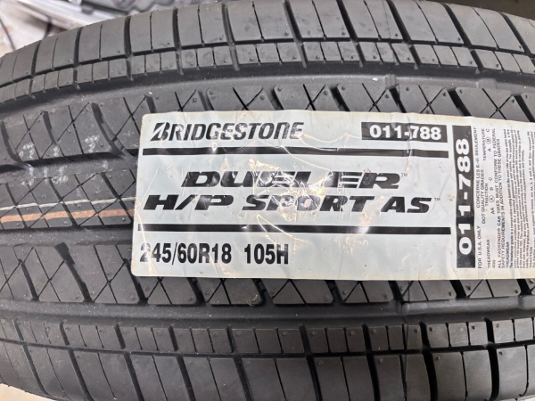 BRIDGESTONE DUELER H/P SPORT AS 245/60R18 105H 245/60/18 - Image 13