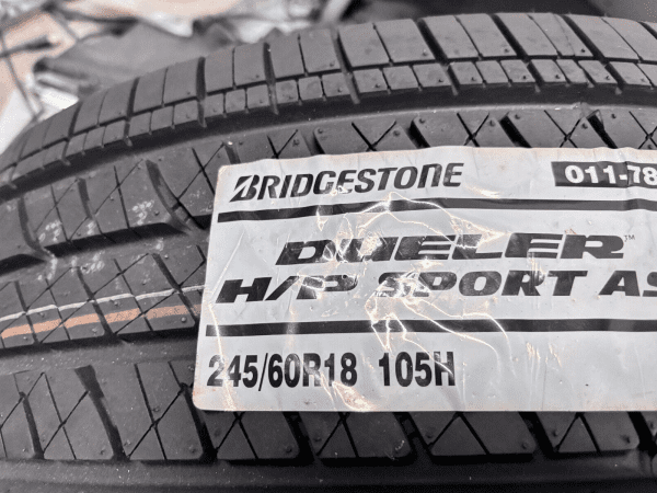 BRIDGESTONE DUELER H/P SPORT AS 245/60R18 105H 245/60/18 - Image 14