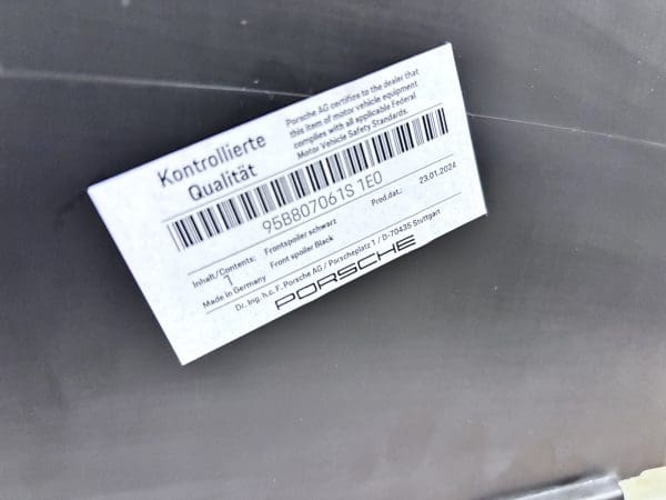 OEM 2019 2020 2021 PORSCHE MACAN FRONT BUMPER VALANCE 95b807061s NEW - Image 7