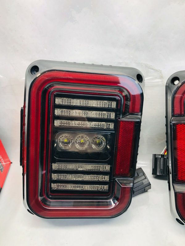 2007-2018 JEEP WRANGLER LED HUGE C LED REAR TAIL LIGHT LEFT AND RIGHT - Image 5