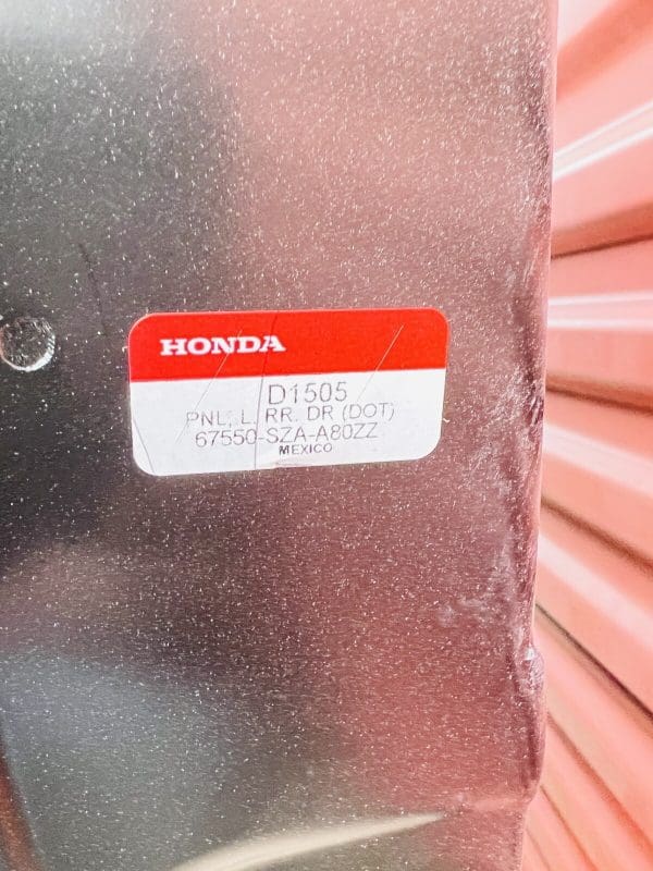 2009 2010 2011 2012 2013 2014 2015 HONDA PILOT REAR LEFT OEM DOOR GENUINE SHELL - Image 10