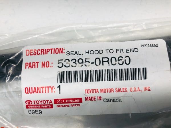 OEM 53395-0R060 2016 2017 2018 TOYOTA RAV4 FRONT BUMPER GRILLE SEAL GENUINE