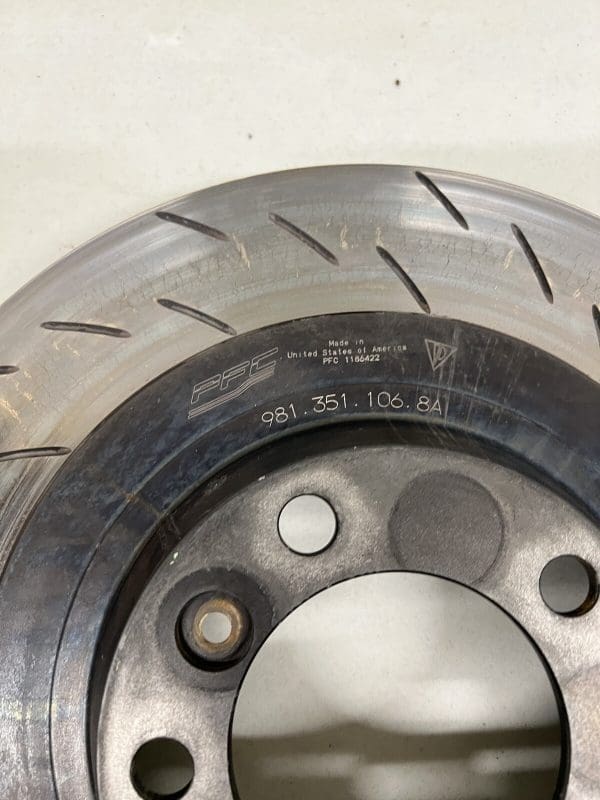 981.351.106.8A Front Right Brake Rotor Disk Porsche Cayman GT4 Clubsport 981 - Image 8