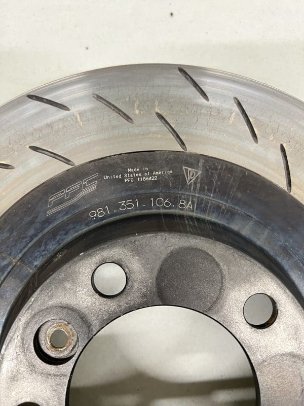 981.351.106.8A Front Right Brake Rotor Disk Porsche Cayman GT4 Clubsport 981 - Image 9