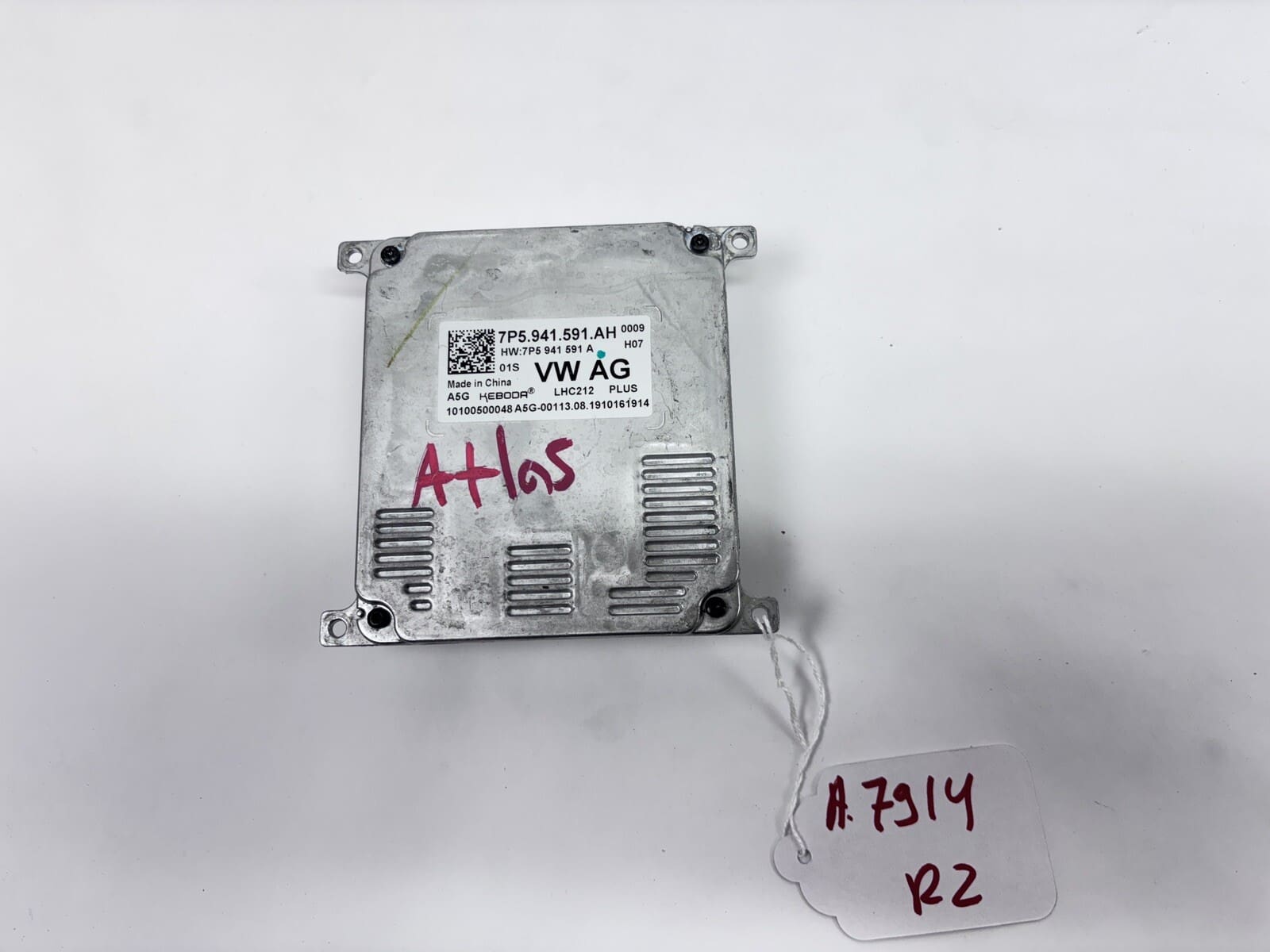2019 2020 2021 2022 2023 VW ATLAS LED HEADLIGHT BALLAST CONTROL UNIT 7p5941591ah