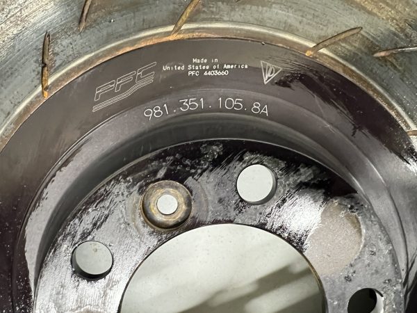 981.351.105.8A Front Left Brake Rotor Disk Porsche Cayman GT4 Clubsport 981 - Image 11