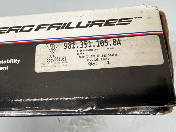 981.351.105.8A Front Left Brake Rotor Disk Porsche Cayman GT4 Clubsport 981 - Image 17