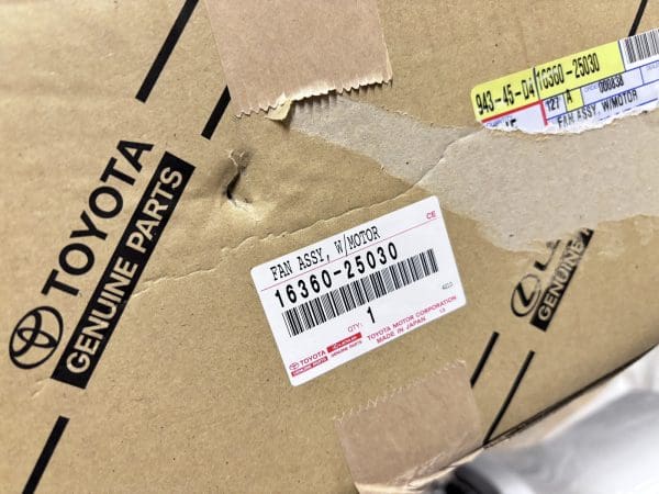 OEM GENUINE 16360-25030 2021 2022 2023 2024 TOYOTA  RAV4 COOLING FAN W/MOTOR - Image 15