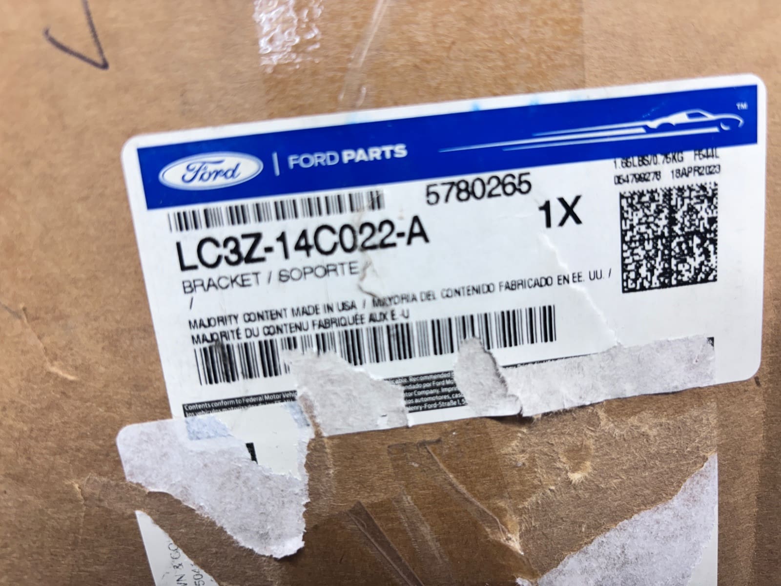 OEM 2020-2022 Ford Super Duty Cruise Control Distance Sensor Bracket LC3Z14C022A