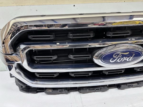 2021 2022 2023 FORD F150 LARIAT CHROME FRONT OEM GRILLE GENUINE WITH SHUTTER - Image 3