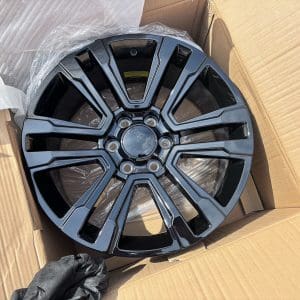 v1184295827gb Replica GMC SIERRA DENALI ESCALADE SILVERADO 20x9 GLOSS BLACK