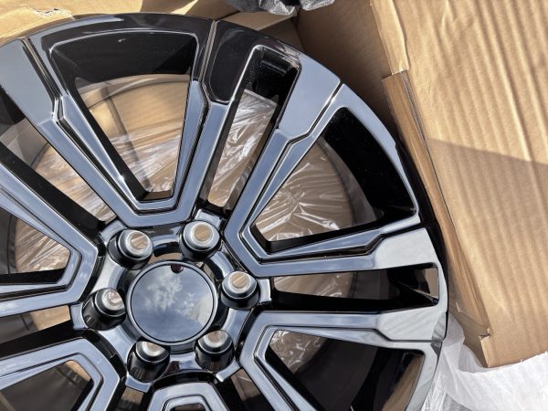 v1184295827gb Replica GMC SIERRA DENALI ESCALADE SILVERADO 20x9 GLOSS BLACK - Image 3