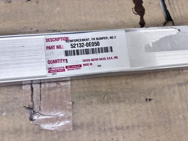 OEM GENUINE 52132-0E050 2021-2024 Toyota Highlander Front Reinforcement Impact - Image 4
