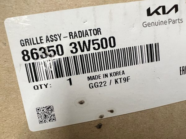 2014 2015 2016 KIA SPORTAGE FRONT OEM GENUINE GRILLE BLACK CHROME 86350-3w500 - Image 18