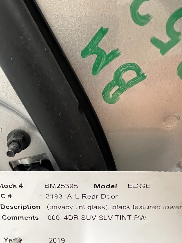 2015 2016 2017 2018 2019 2020 2021 2022 2023 Ford Edge Rear Left OEM Door Comp - Image 11