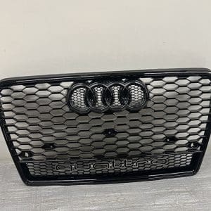 🌟🌟 2013 2014 2015 2016 2017 AUDI A5 S5 QUATTRO GLOSSY BLACK FRONT GRILLE