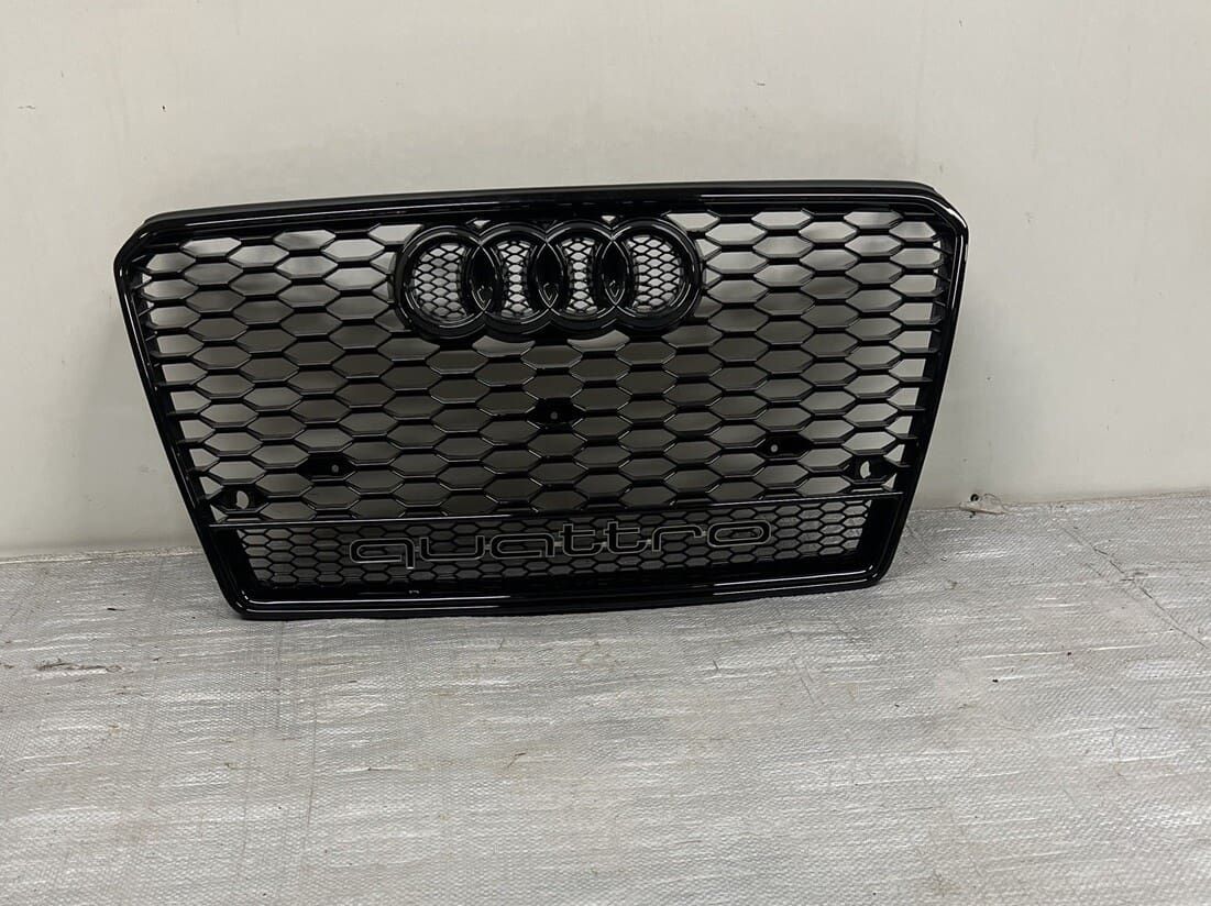 🌟🌟 2013 2014 2015 2016 2017 AUDI A5 S5 QUATTRO GLOSSY BLACK FRONT GRILLE - Image 2