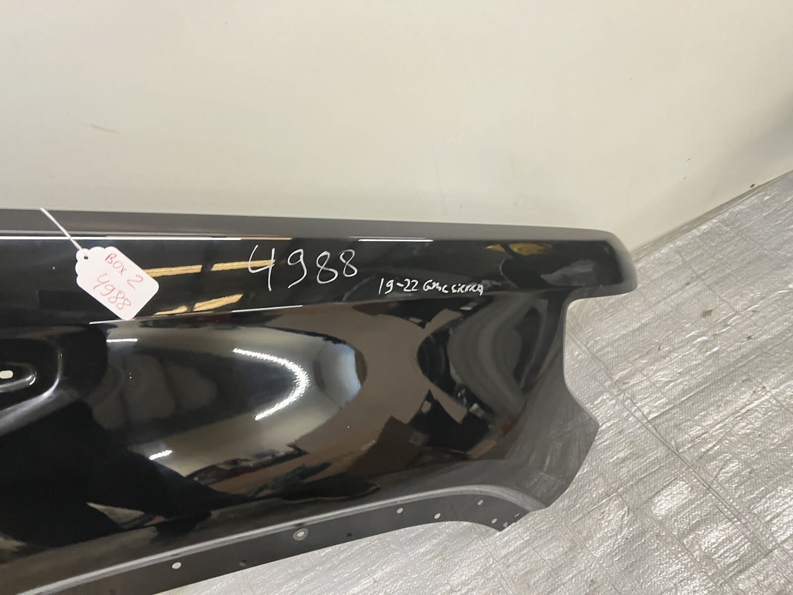 2019 2020 2021 2022 GMC SIERRA 1500 FRONT RIGHT OEM FENDER BLACK - Image 5