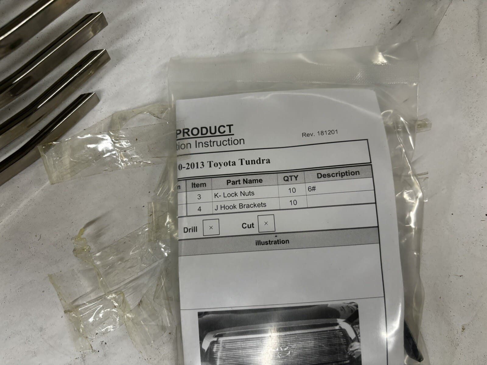 2010 2011 2012 2013 toyota tundra chrome grille inserts lower and upper - Image 8