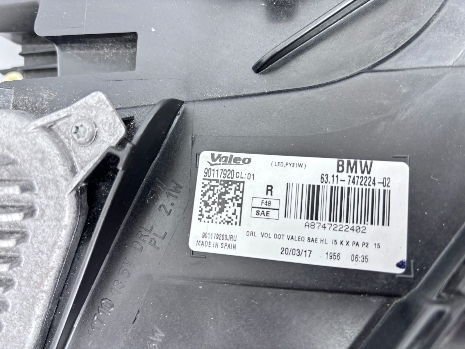 2016 2017 2018 2019 bmw x1 f48 led front right oem headlight a8747222402 - Image 18