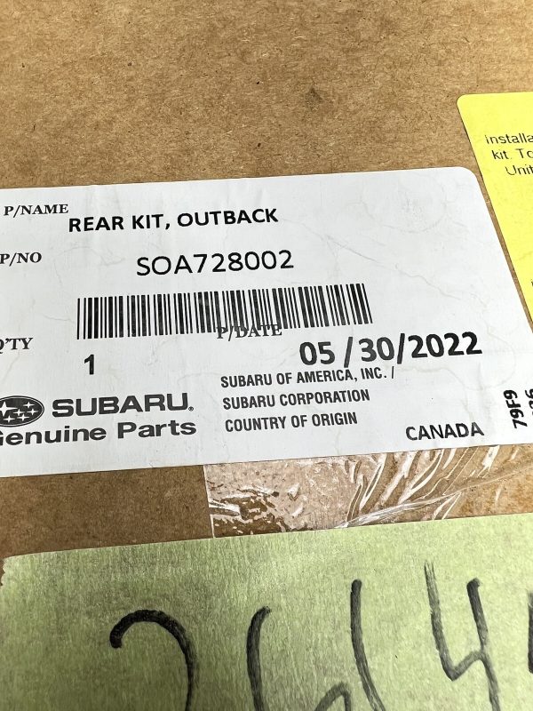 2015 2016 2017 2018 2019 SUBARU OUTBACK REAR LEFT RIGHT OEM SPLASH GUARDS MUD - Image 10