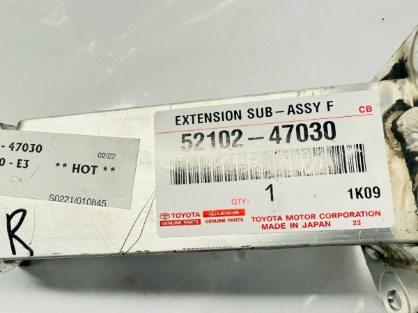 52102-47030 2016-2020 2021 2022 TOYOTA PRIUS FRONT RIGHT IMPACT BAR EXTENSION - Image 3
