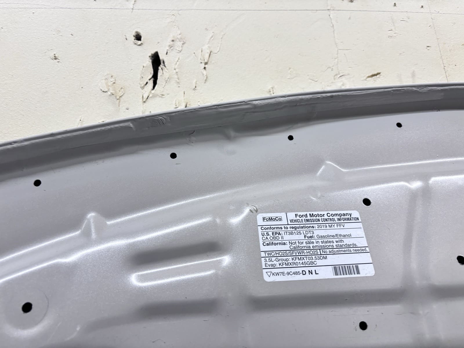 2016 2017 2018 2019 FORD EXPLORER HOOD OEM USED GENUINE SILVER ALUMINUM - Image 16