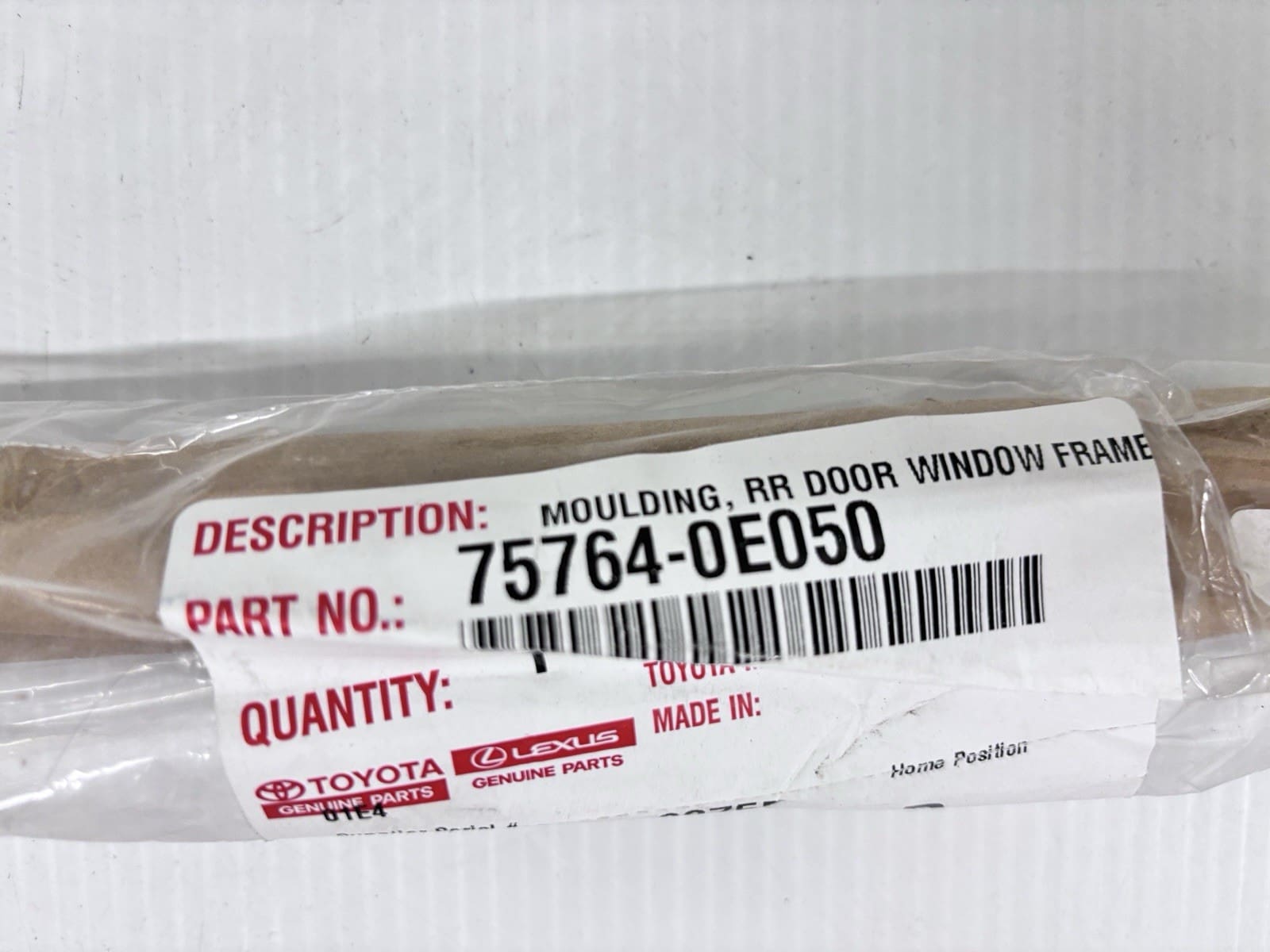2020-23 Toyota Highlander Rear OEM Left Door Window Frame Molding 75764-0e050 - Image 6
