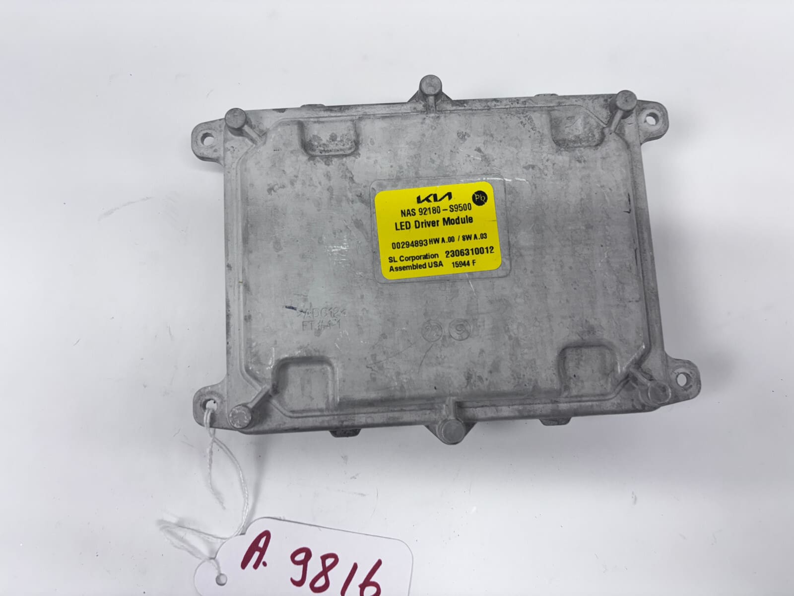 2023-24 Kia Telluride OEM Headlight LED Ballast Module 92180-S9500 - Image 2