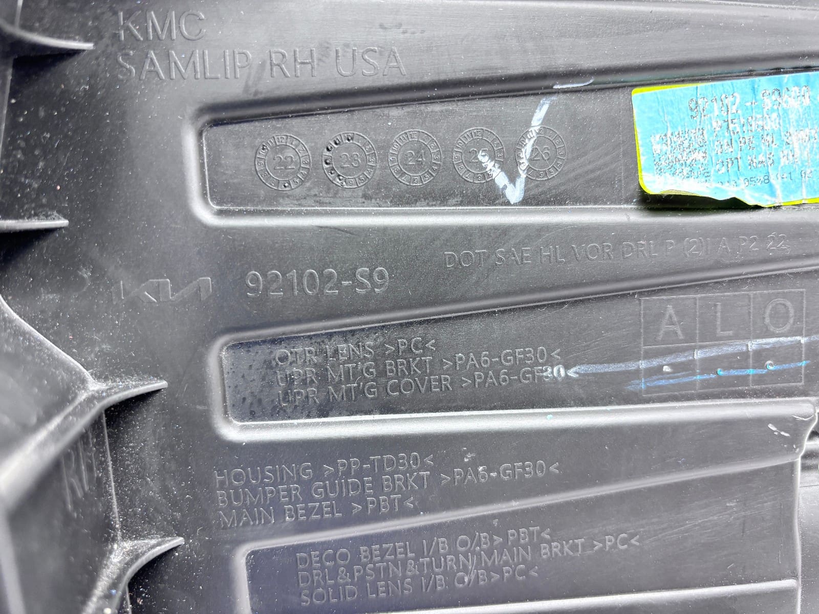 92102-S9600 NICE COMPLETE 2024-25 Kia Telluride LED Front Right OEM Headlight - Image 19