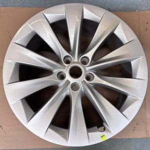 Tesla Model X OEM Wheel 20x8 Silver Aluminum 1027244-00-B 5 Lug Take-Off