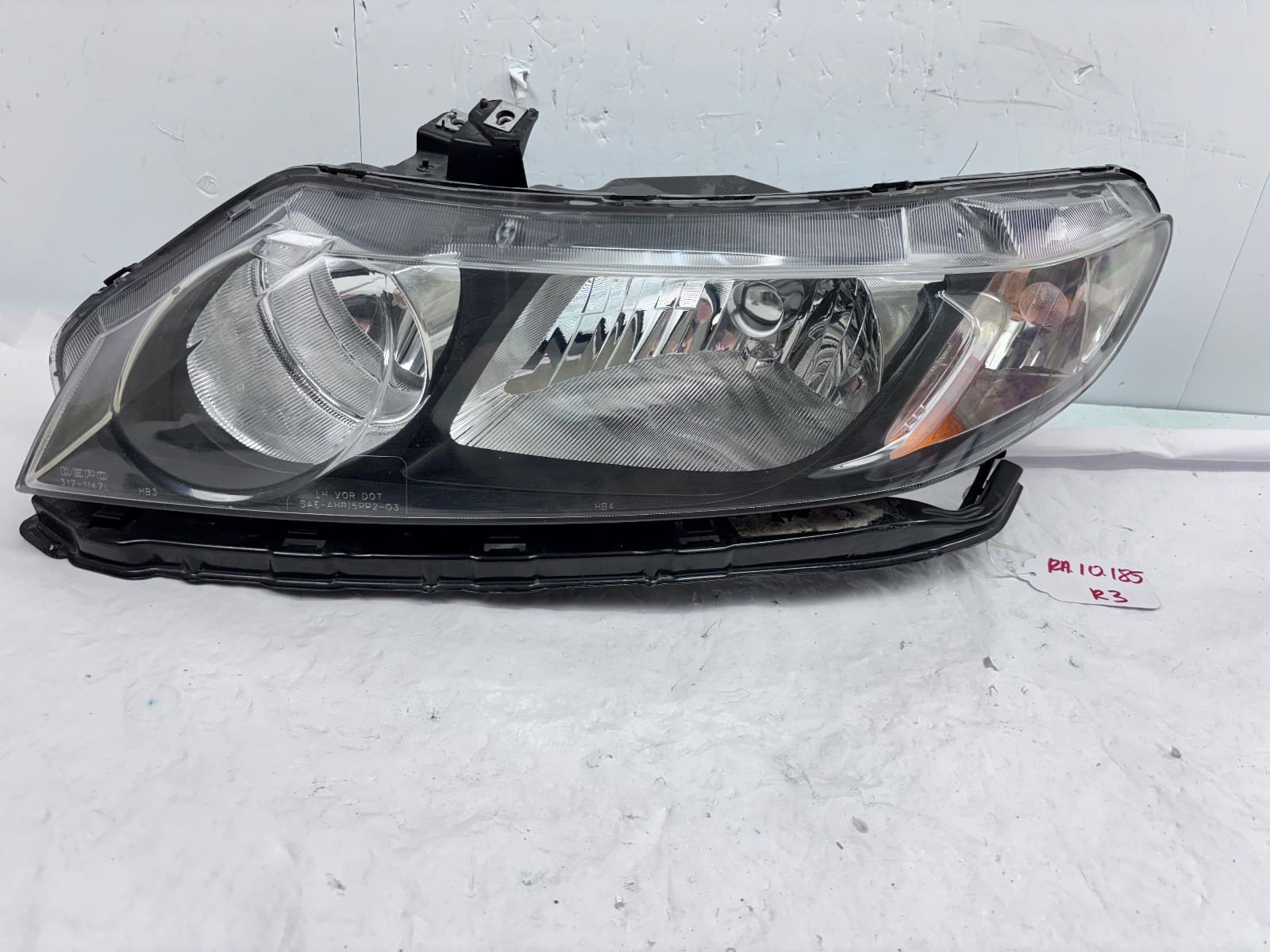 2009-2011 Honda Civic Halogen Front Left CAPA Headlight