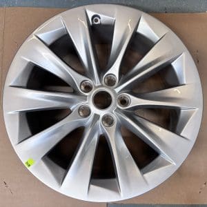 2017-20 Tesla Model S OEM Wheel 19X8 19" Inch Silver 1059337-00-B
