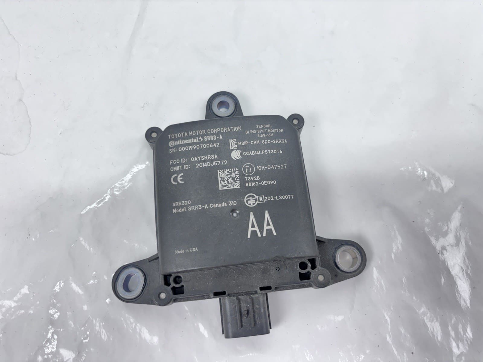 88162-0e090 2020-22 Lexus RX350 RX450h Rear Blind Spot Radar OEM Genuine
