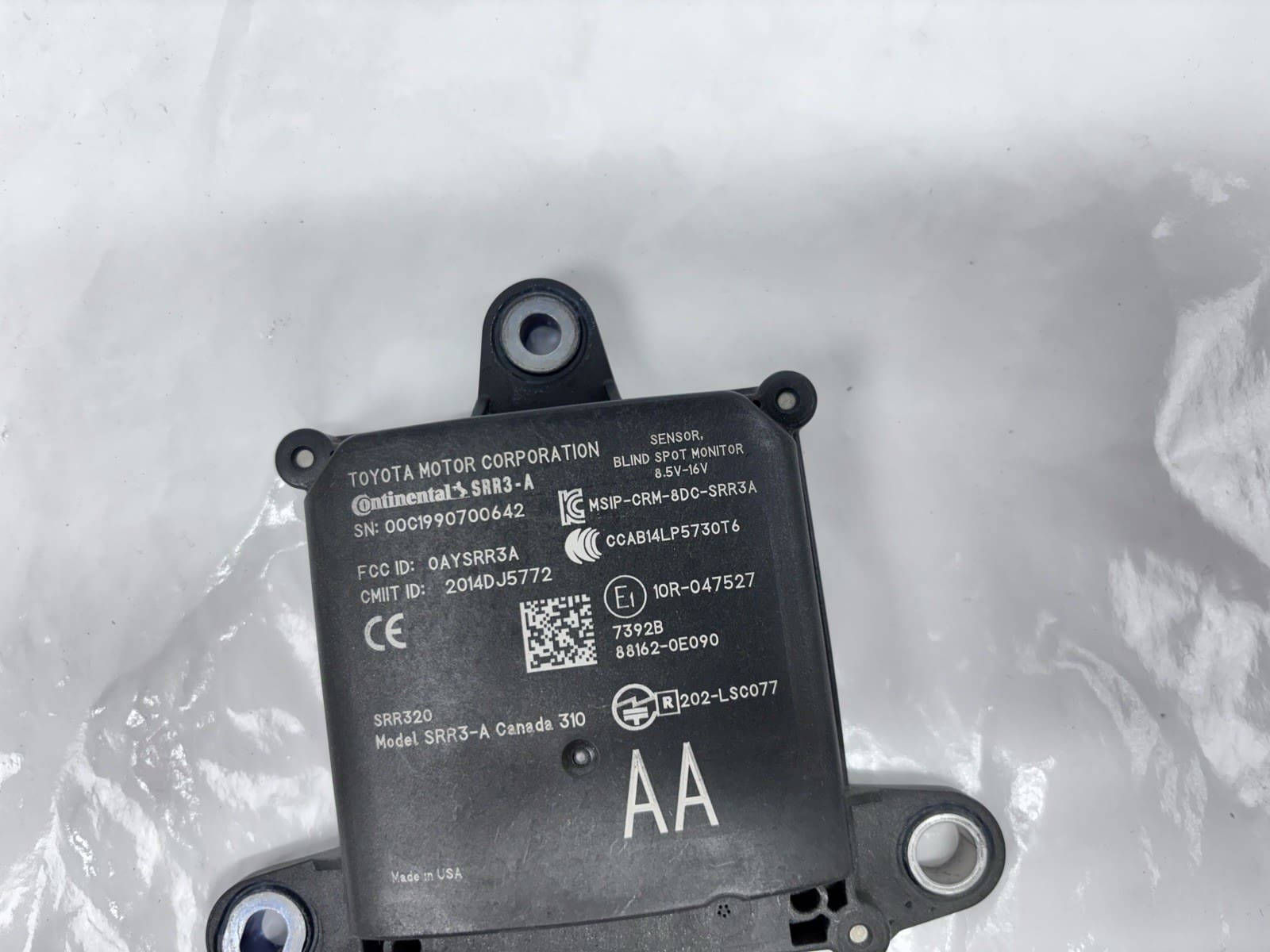 88162-0e090 2020-22 Lexus RX350 RX450h Rear Blind Spot Radar OEM Genuine - Image 3