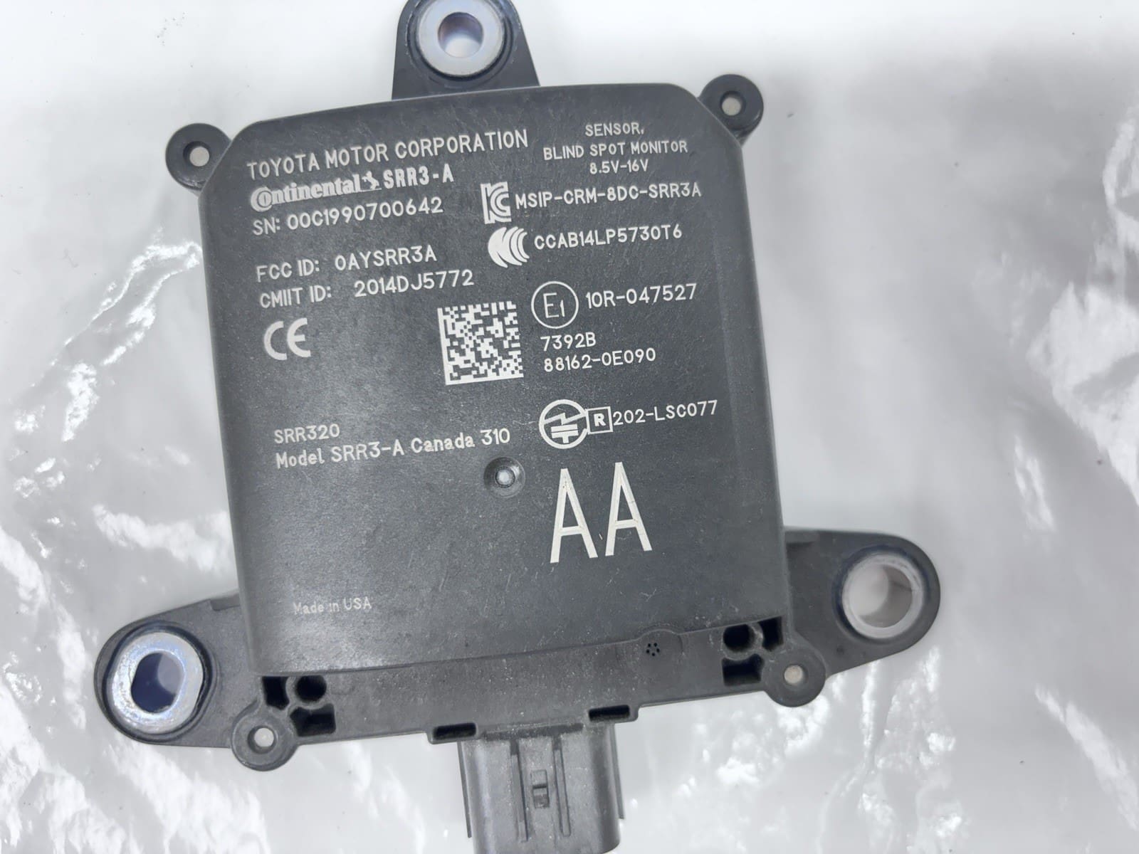 88162-0e090 2020-22 Lexus RX350 RX450h Rear Blind Spot Radar OEM Genuine - Image 5