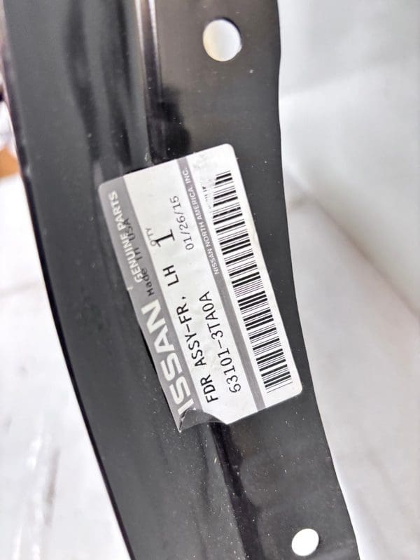 NEW 2013-15 Nissan Altima Front Left Fender OEM Genuine 63101-3TA0A - Image 21